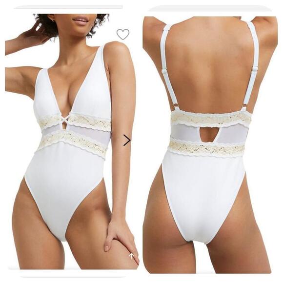 NWOT River Island High Opex One-Piece Swimsuit Size 12 - Picture 1 of 9
